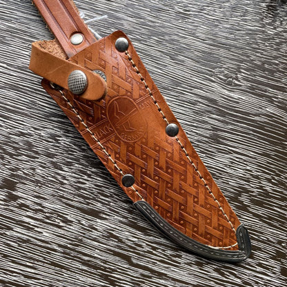 Blackhawk Solingen, Germany Knife with Leather Sheath UNIQUE FINDS