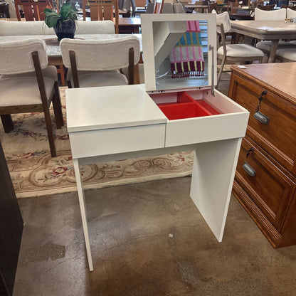 Small White Vanity w/Drawer C VANITIES