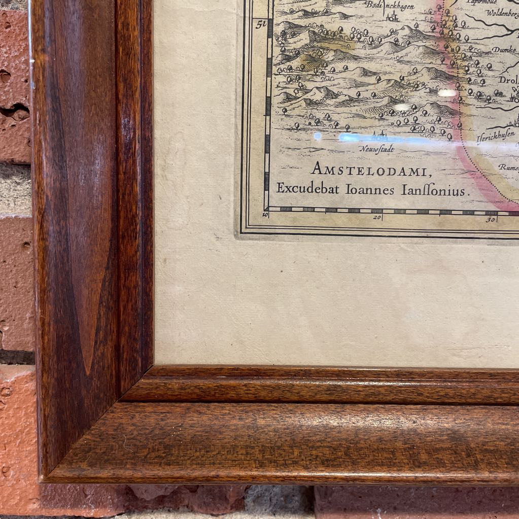 Framed Westphalia Map ART