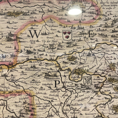 Framed Westphalia Map ART