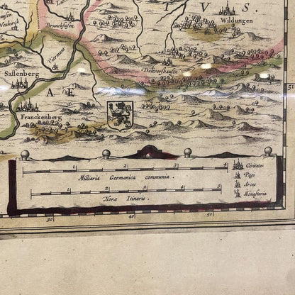 Framed Westphalia Map ART