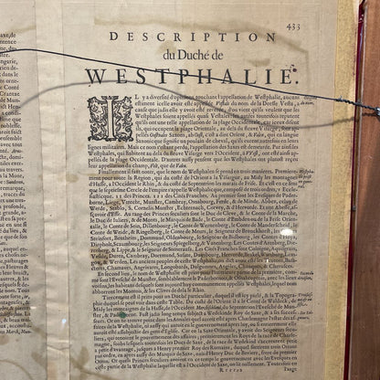 Framed Westphalia Map ART