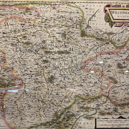Framed Westphalia Map ART