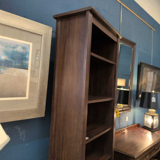 Dark Wood Narrow Bookcase (AS IS) C BOOKSHELVES