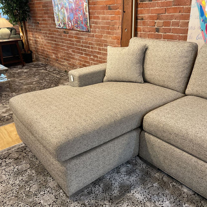 ETHAN ALLEN Grey LAF Sectional U SECTIONALS LAF