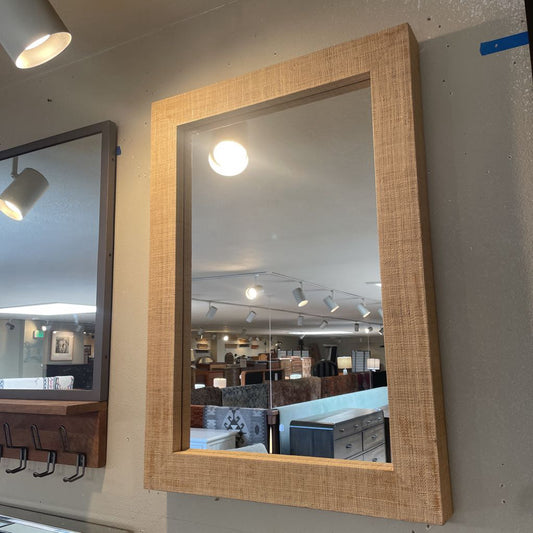 West Elm Burlap Framed Mirror C MIRRORS