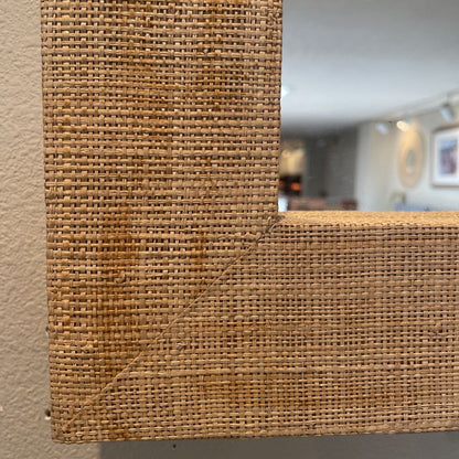West Elm Burlap Framed Mirror C MIRRORS