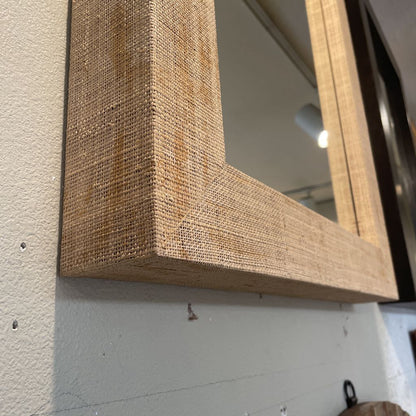 West Elm Burlap Framed Mirror C MIRRORS