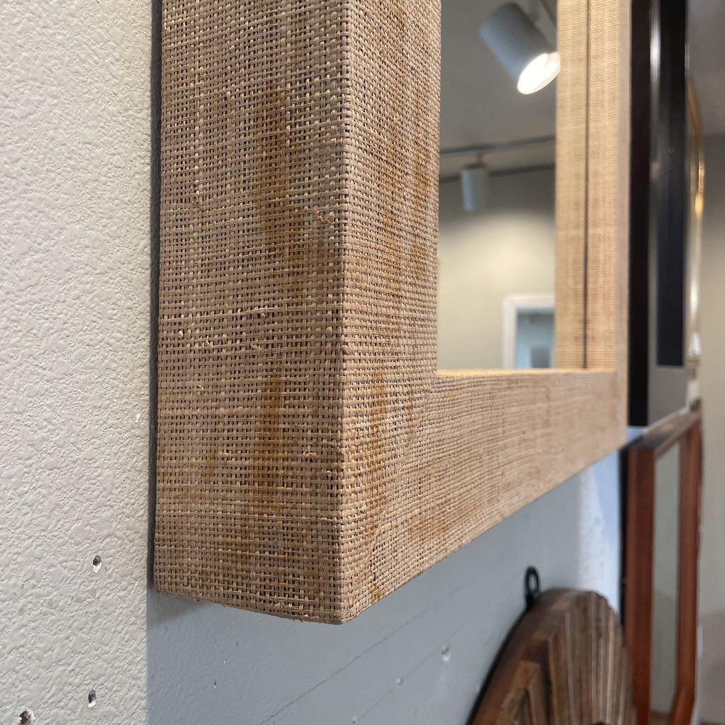 West Elm Burlap Framed Mirror C MIRRORS