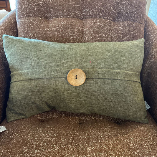 Green Linen Throw Pillow U PILLOWS