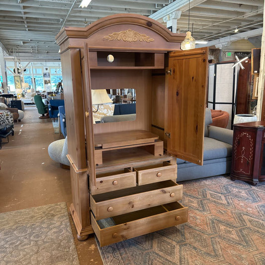 Broyhill Fontana Armoir in Light wood C CABINETS