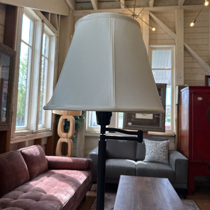 Contemporary Black Floor Lamp w/adjustable arm LAMPS