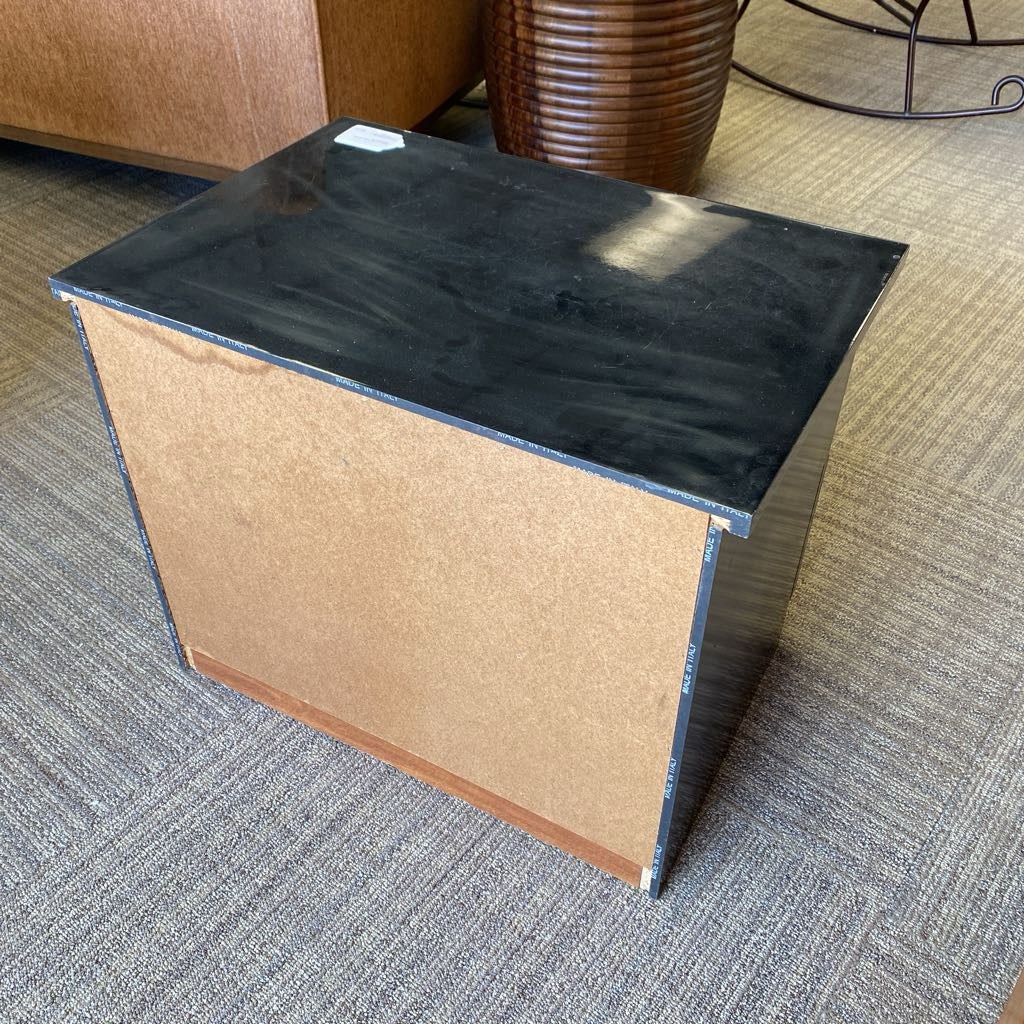 Black Lacquer Deco Revival Nightstand C NIGHTSTANDS