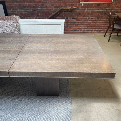 Bernhardt Dark Wood Column Leg Expanding Dining Table C DINING TABLES