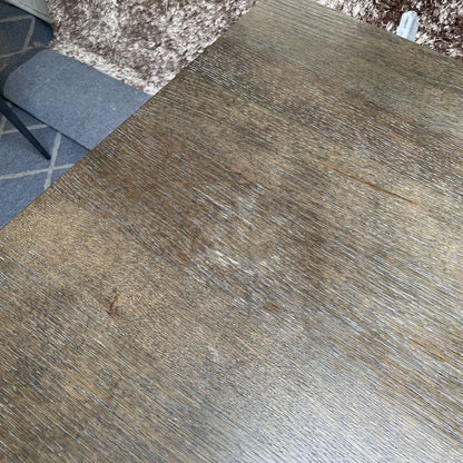 Bernhardt Dark Wood Column Leg Expanding Dining Table C DINING TABLES