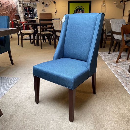 Blue Fabric Dining Chairs SET of 7 C DINING CHAIRS