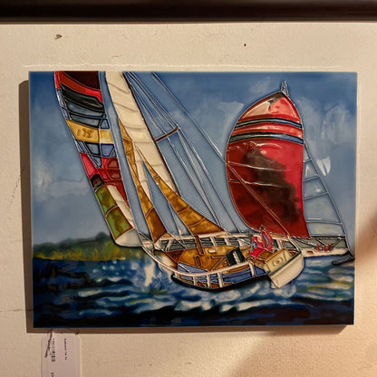 Sailboats Tile SMALLS