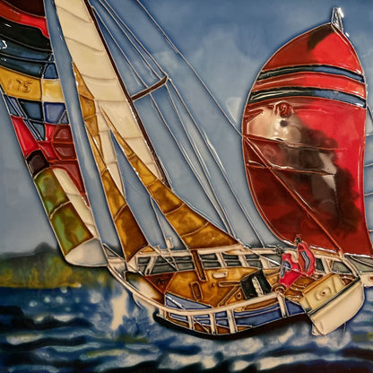 Sailboats Tile SMALLS