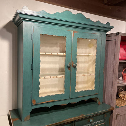 Thomasville Teal 2 Piece Hutch C CABINETS
