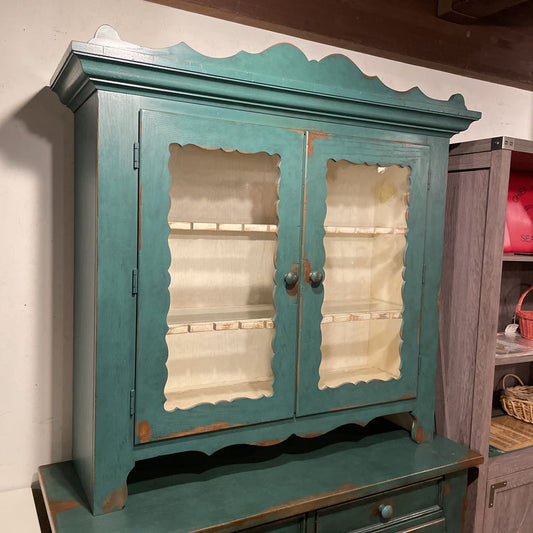 Thomasville Teal 2 Piece Hutch C CABINETS