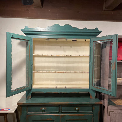 Thomasville Teal 2 Piece Hutch C CABINETS