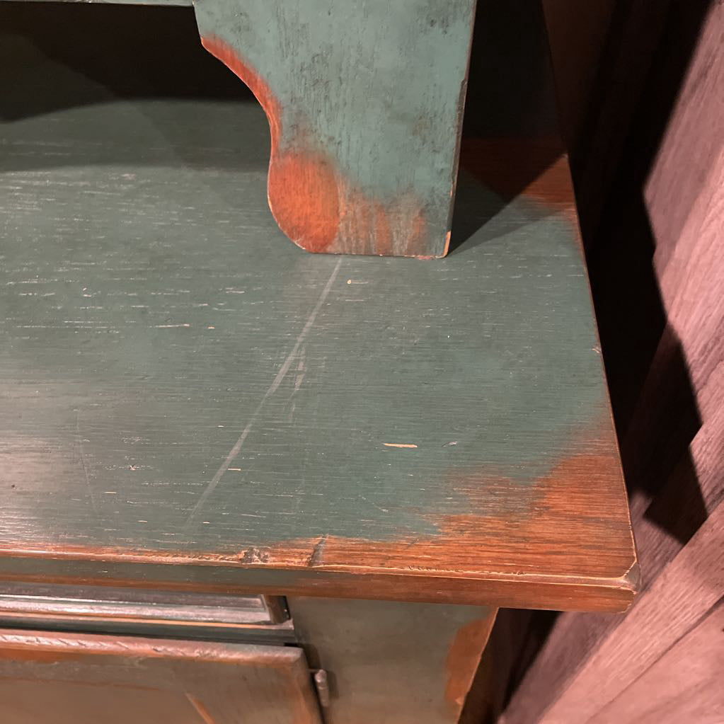 Thomasville Teal 2 Piece Hutch C CABINETS