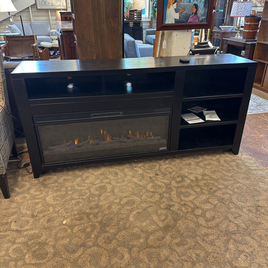 Black Electric Furnace w/Shelves UNIQUE FINDS