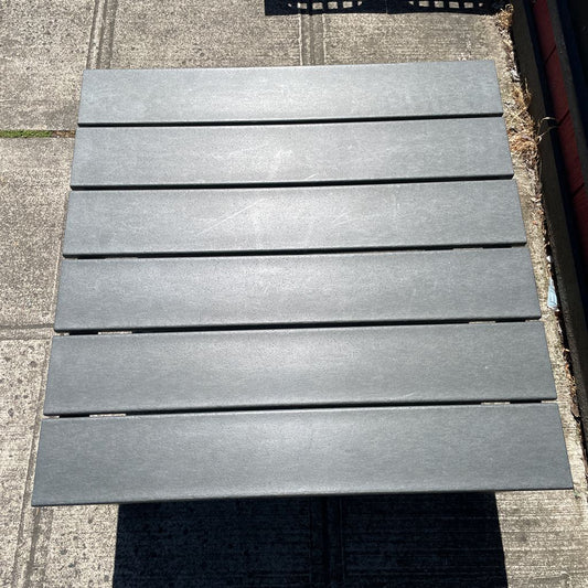 Slate Slatted Square Outdoor Coffee Table OUTDOOR