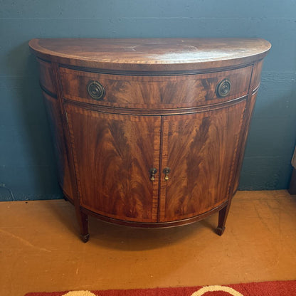 Federal Style Mahogany Demilune Console C CONSOLE TABLES