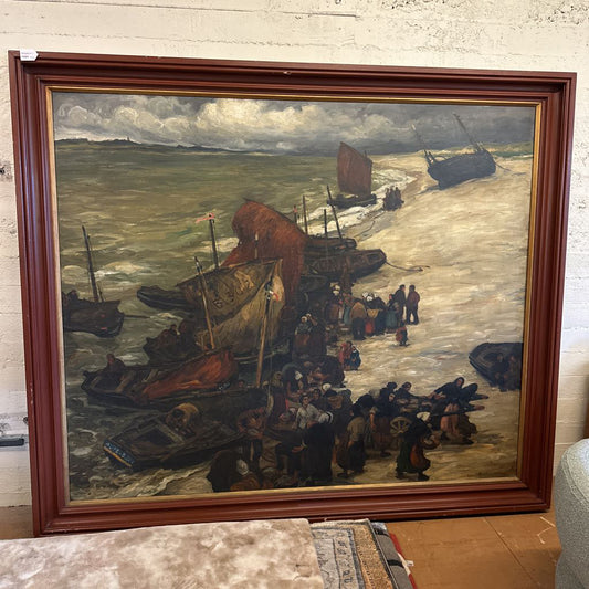 "Retour de peche a Etaples" by Gaston Balande ART