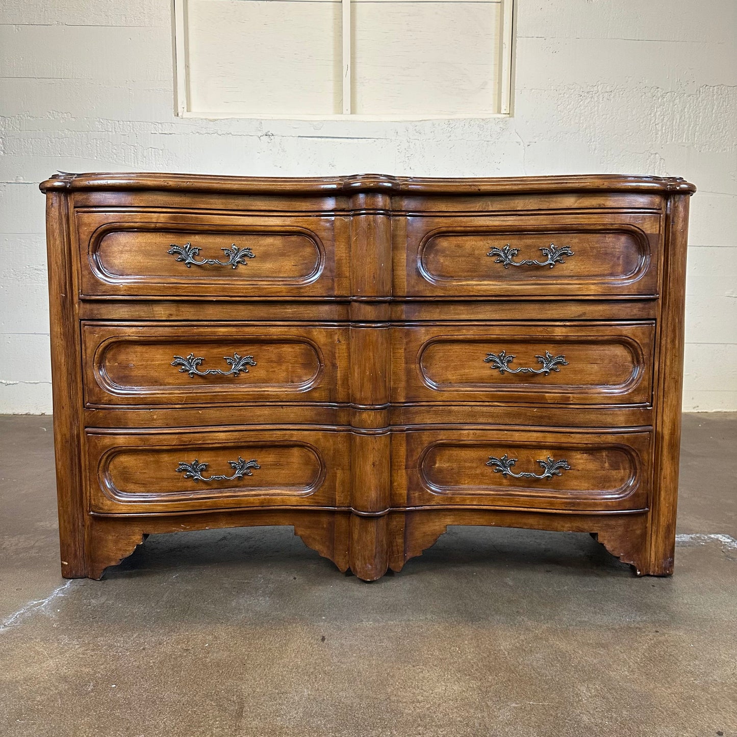 French Provincial Style Serpentine Dresser C LOWBOYS