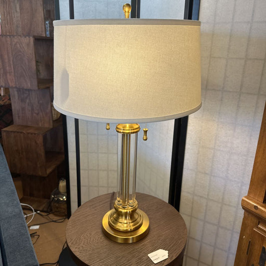 Brass Lamp W/ Clear Stem LAMPS