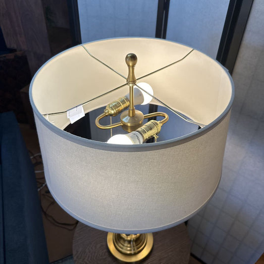 Brass Lamp W/ Clear Stem LAMPS