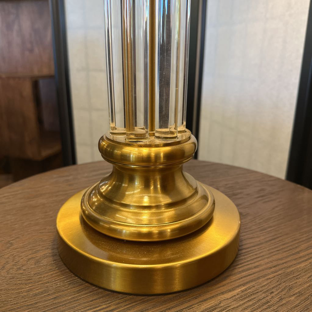 Brass Lamp W/ Clear Stem LAMPS
