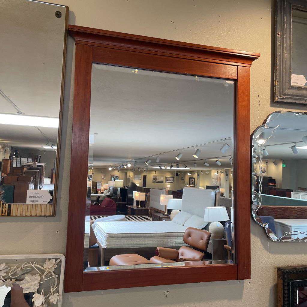 Beveled Mirror w/ Wood Frame C MIRRORS