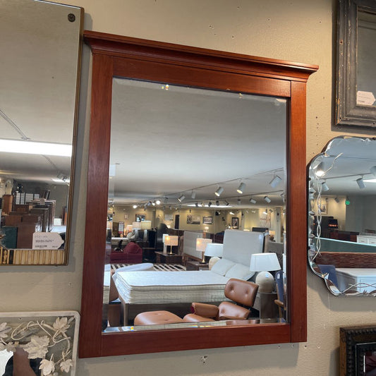 Beveled Mirror w/ Wood Frame C MIRRORS