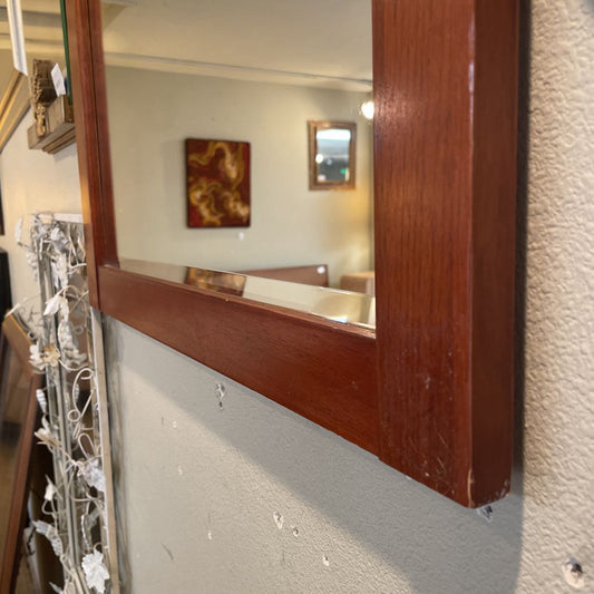Beveled Mirror w/ Wood Frame C MIRRORS
