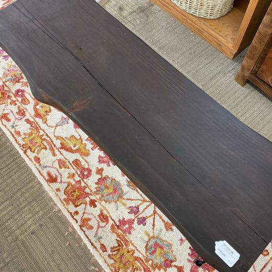 Dark Live Edge Hairpin Bench C ACCENT BENCHES