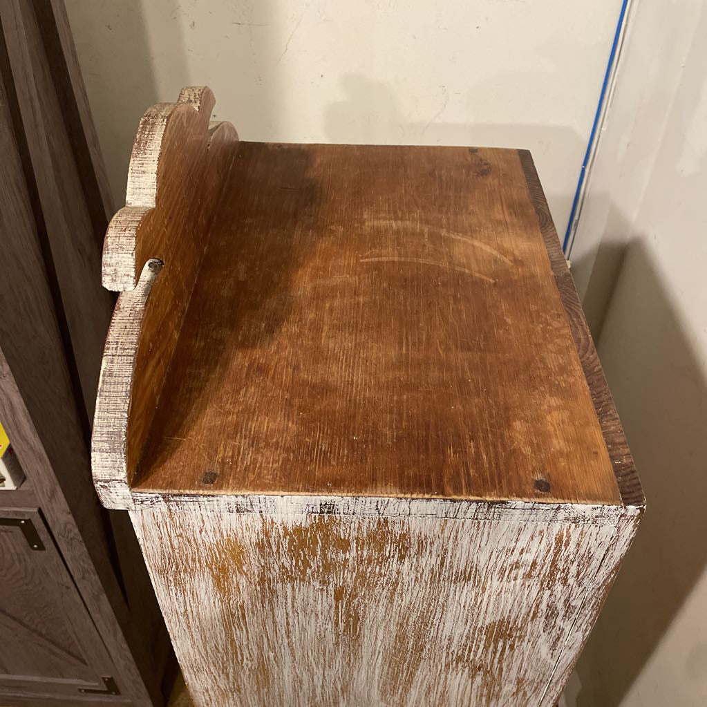 Two Door White Rustic Turned Leg Cabinet C CABINETS