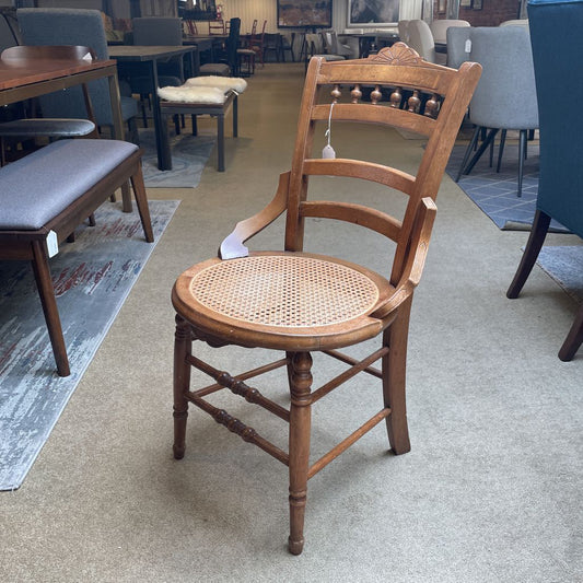 Victorian Style Rattan Seat Chair C DINING CHAIRS