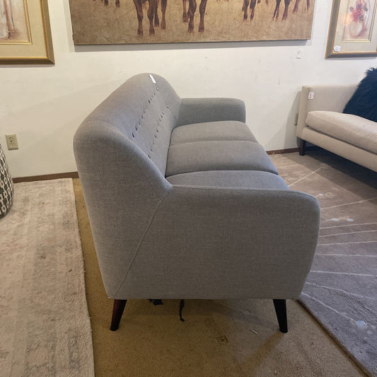 MC Style Grey Button Back 3 Seat Sofa U SOFAS