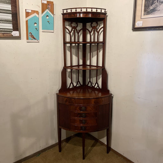 Antique Mahogany Corner Cabinet C CABINETS