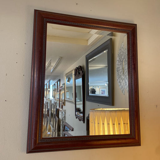 Rectangular Wood Framed Beveled Mirror C MIRRORS