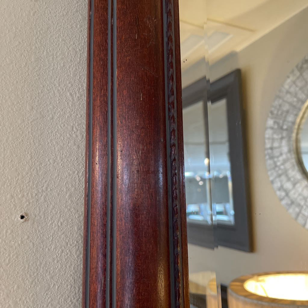 Rectangular Wood Framed Beveled Mirror C MIRRORS