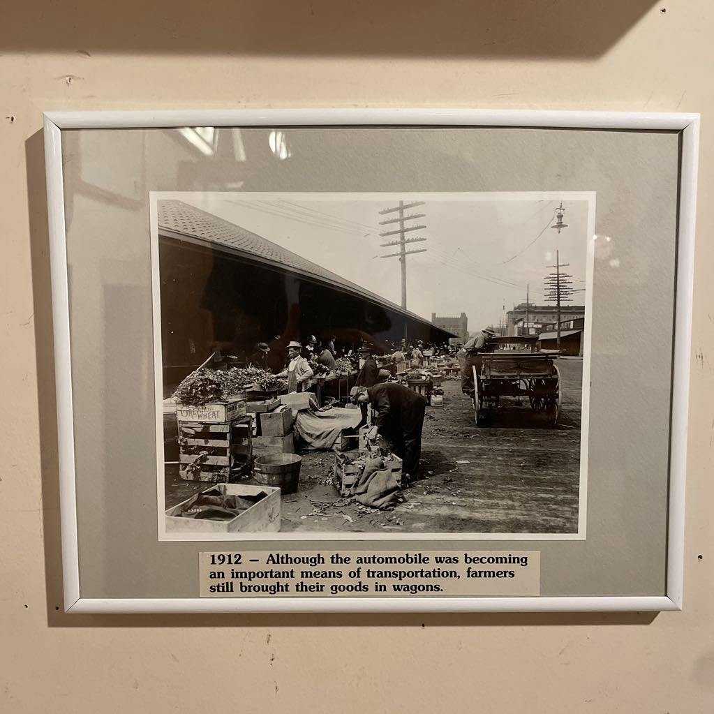 1912 Pike Place Market Produce Vendors B&W Photo