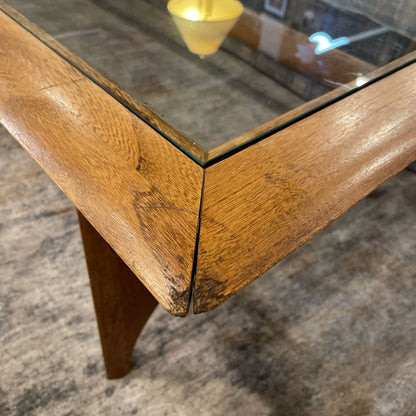 Lane MCM Glass Top Coffee Table C COFFEE TABLES