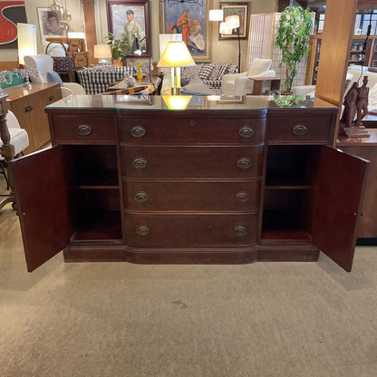 French Fine Furniture Traditional Buffet with Glass Top(61x20x38) C CONSOLE TABLES