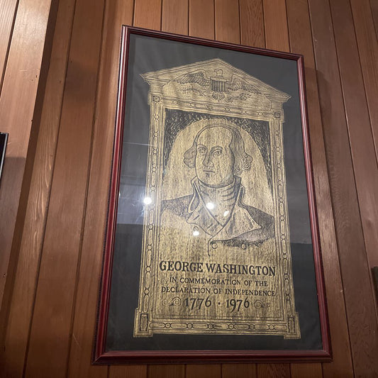 Framed George Washington Rubbing ART