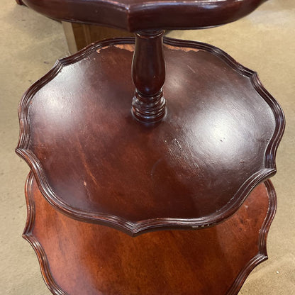 3 Tier Mahogany Side Table