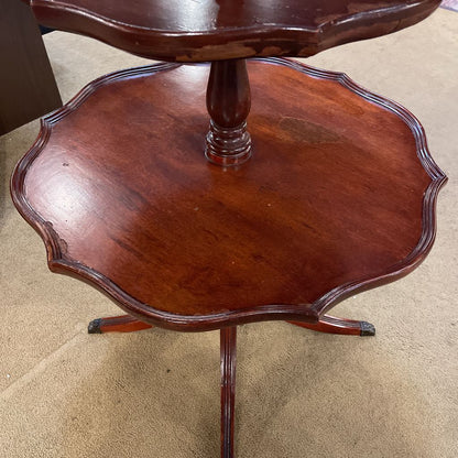 3 Tier Mahogany Side Table